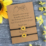 Load image into Gallery viewer, &quot;Together Forever&quot; Sunflower Bracelet Set - The Sunflower Pendant
