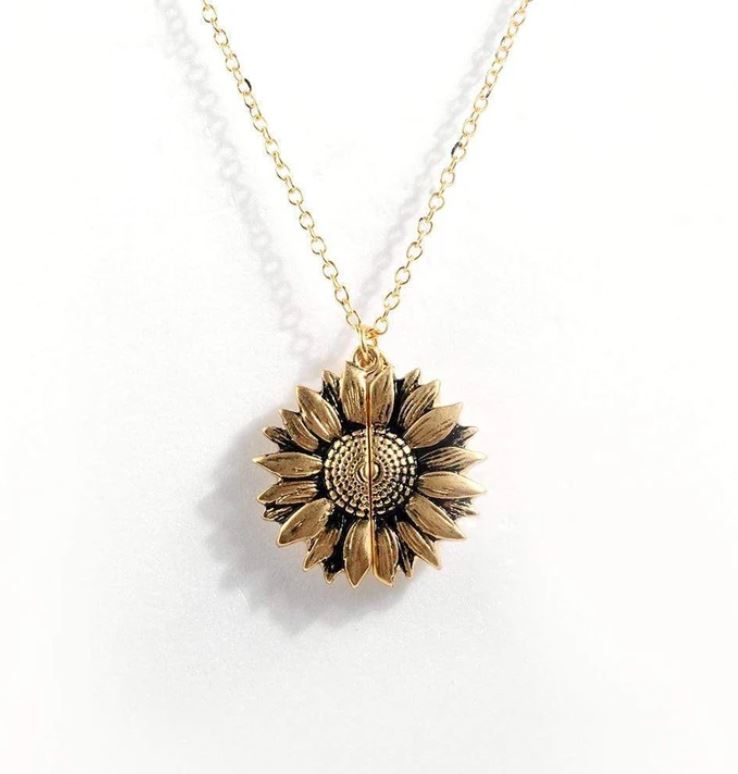 SheOm Karki Sunflower Locket Necklace You Are My Sunshine Engraved Pendant  Necklaces Gold-plated Plated Alloy Chain Price in India - Buy SheOm Karki  Sunflower Locket Necklace You Are My Sunshine Engraved Pendant