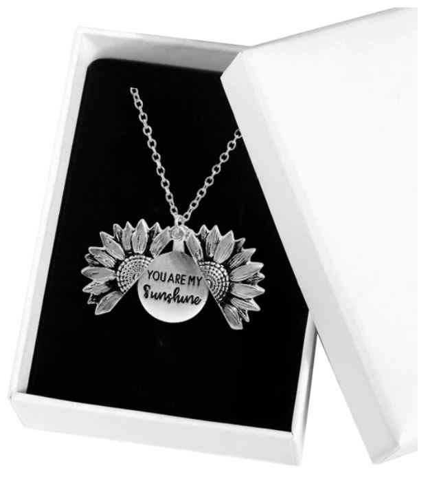 "You Are My Sunshine" Necklace Pendant - The Sunflower Pendant